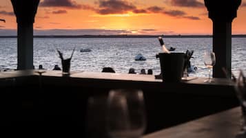 Breakfast, lunch served; local and international cuisine, beach views