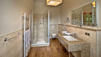 Free toiletries, hair dryer, towels