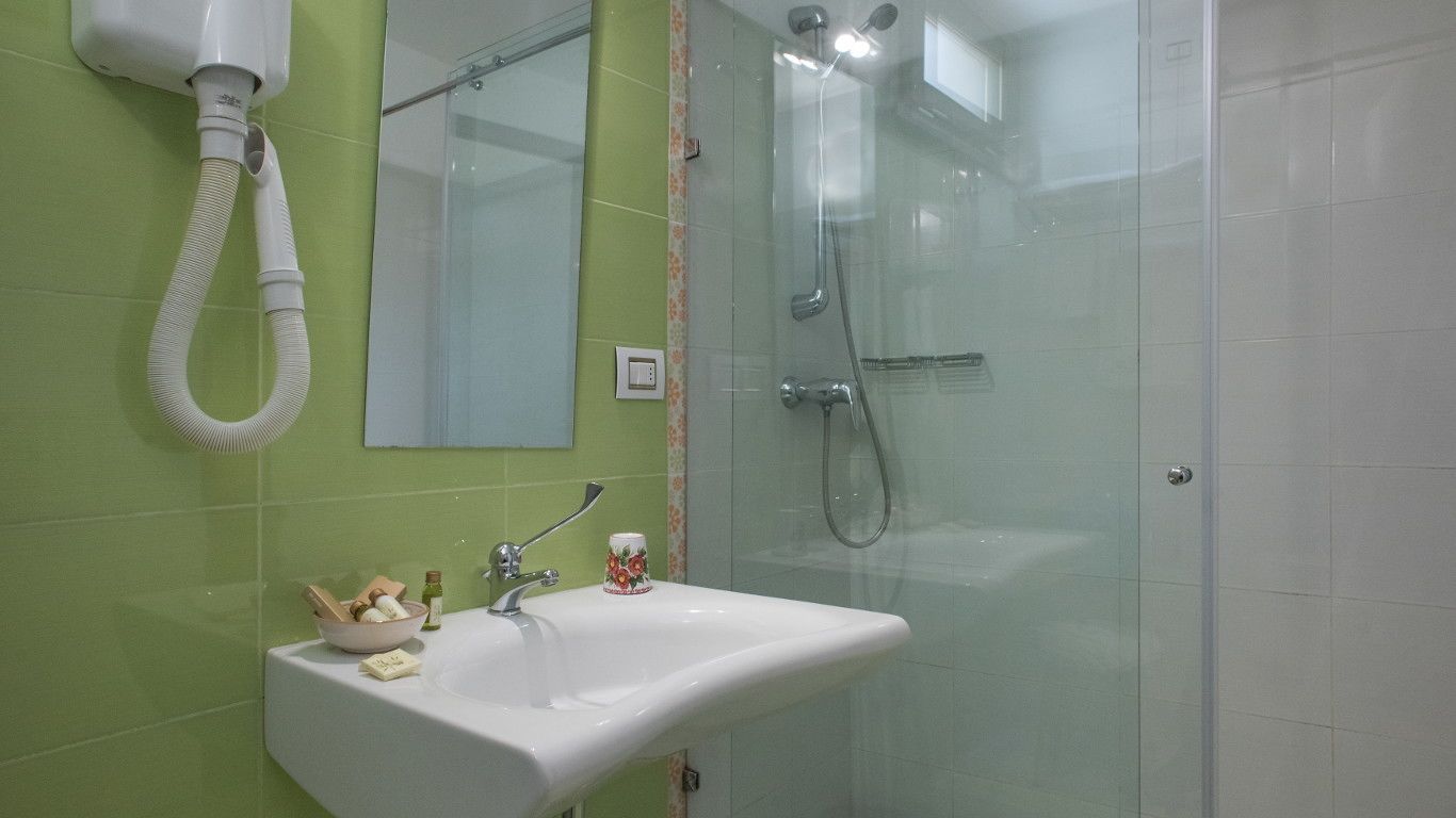family room | bathroom amenities | shower, free toiletries, hair dryer, towels