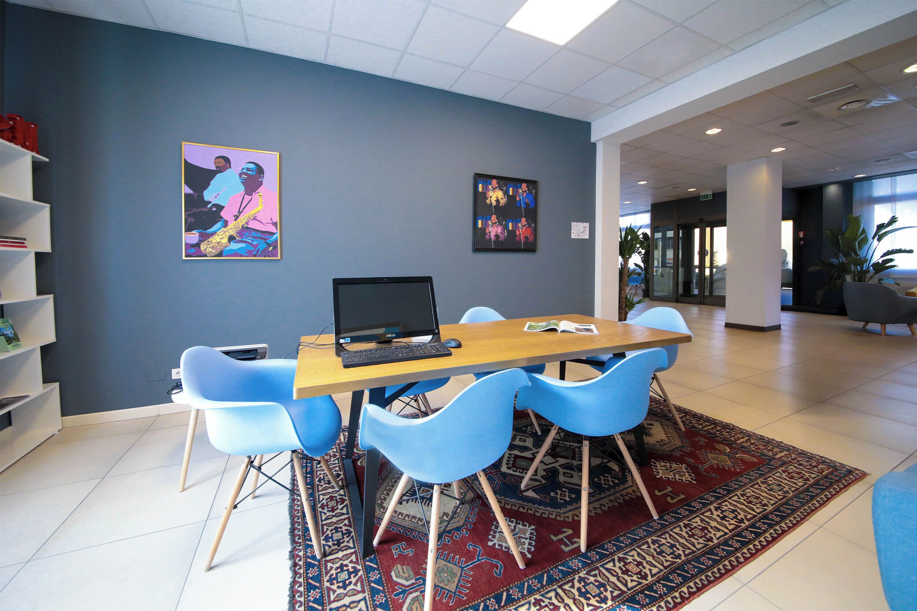 Sala de estar en el lobby