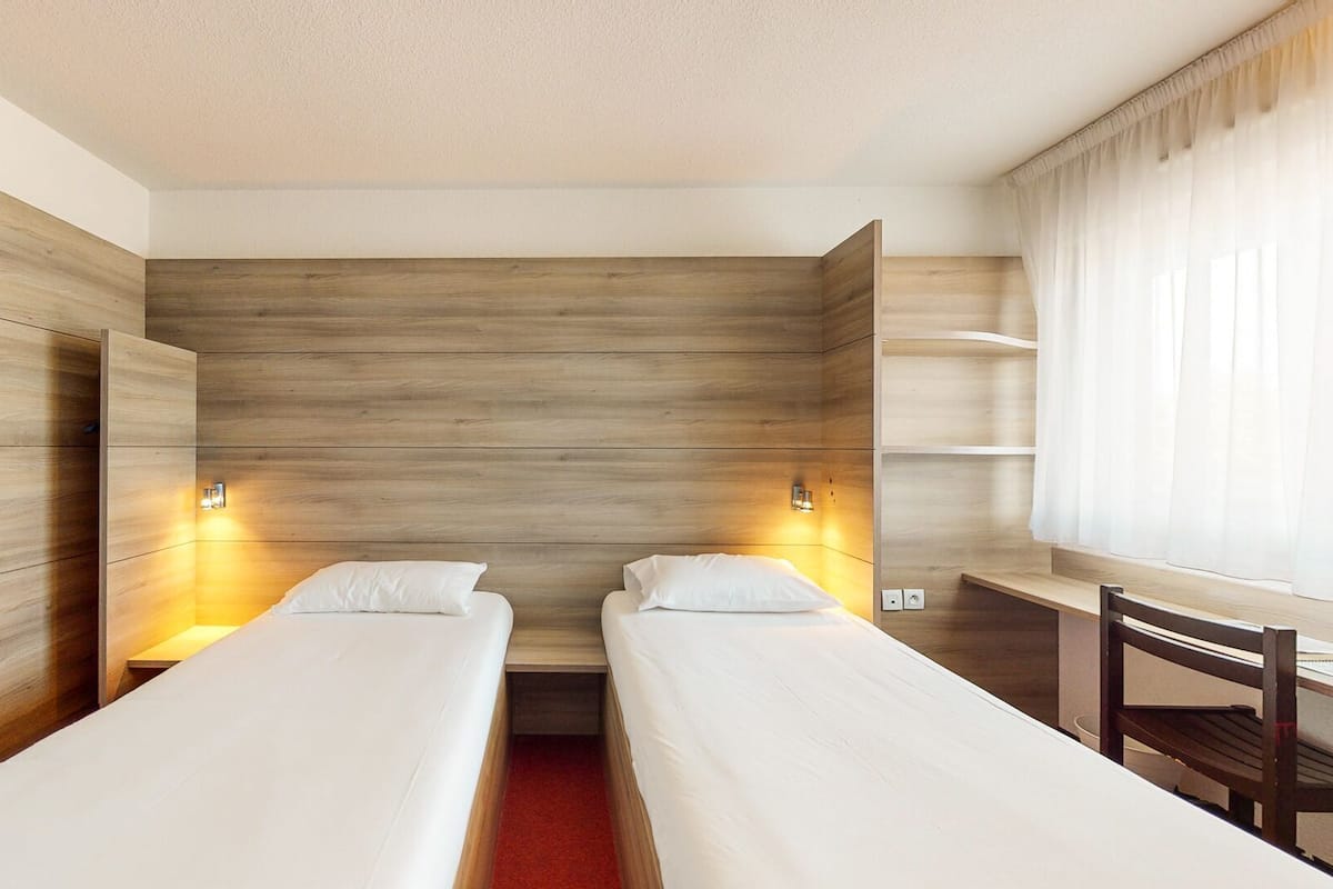 Select Comfort beds, desk, soundproofing, iron/ironing board