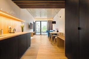 Apartamento júnior | Roupas de cama premium, cofres nos quartos, berços (sobretaxa)
