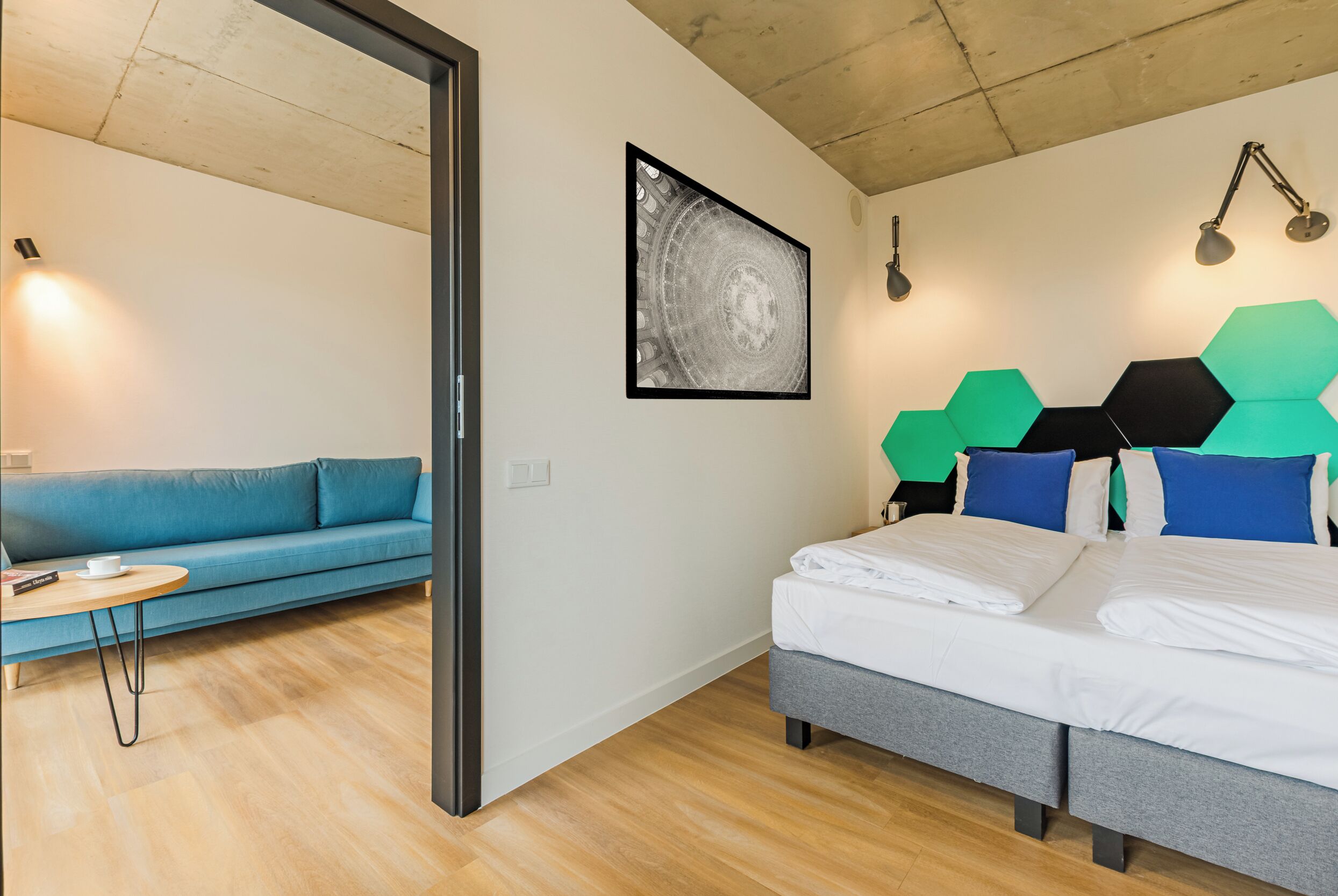 family apartment | 1 bedroom, premium bedding, in-room safe, cots/infant beds