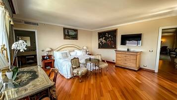 Presidentiële suite | Lakens van Egyptisch katoen, luxe beddengoed, donsdekens