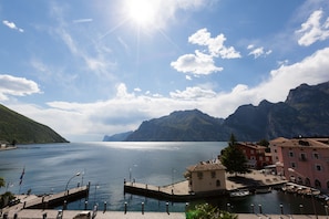 Superior Double Room, Terrace, Lake View (Whirpool) | View from room - Hotel Lago di Garda (Nago-Torbole)