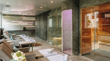Sauna, Whirlpool, Dampfbad, Tiefengewebe-Massagen