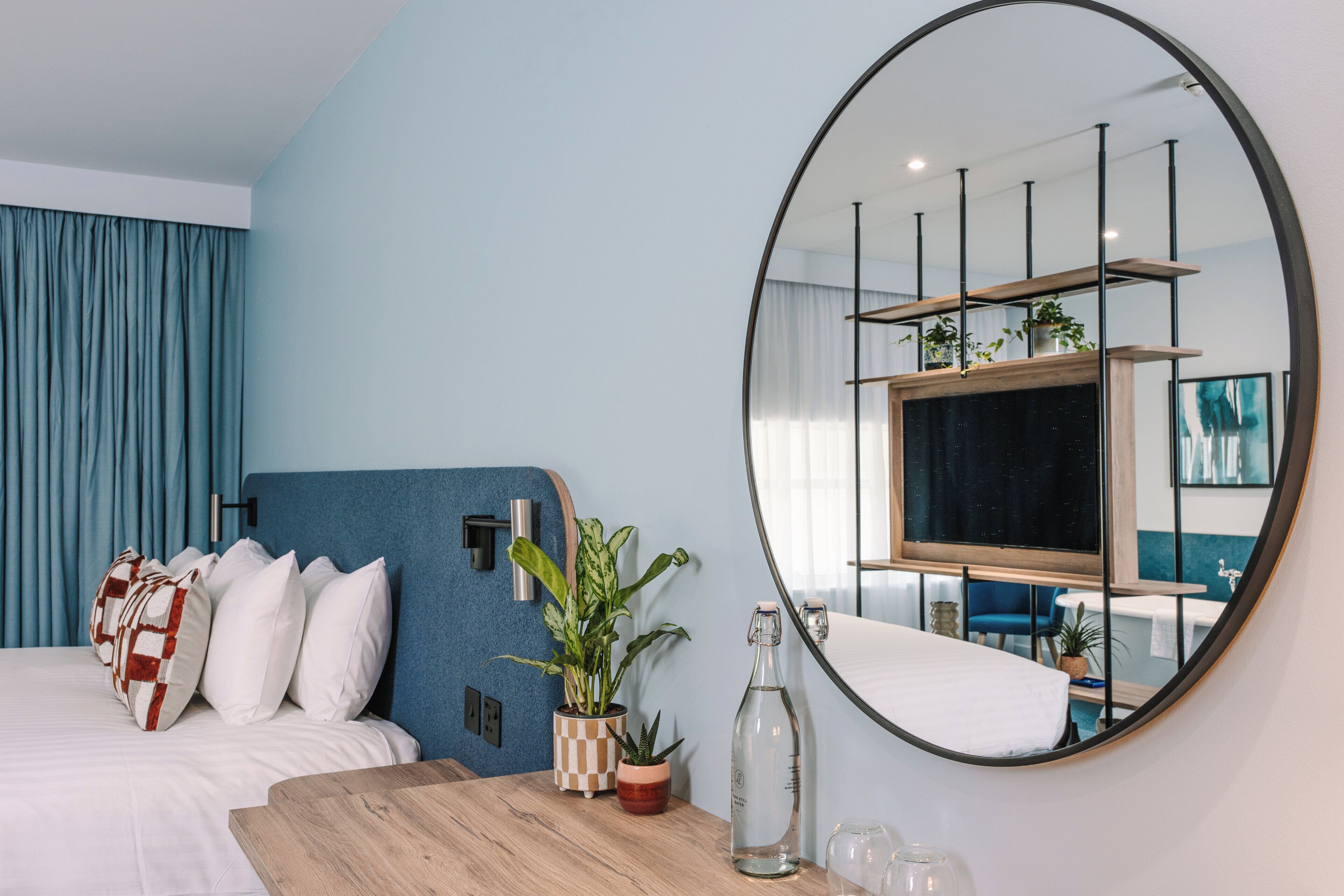 Egyptian cotton sheets, premium bedding, memory-foam beds, in-room safe