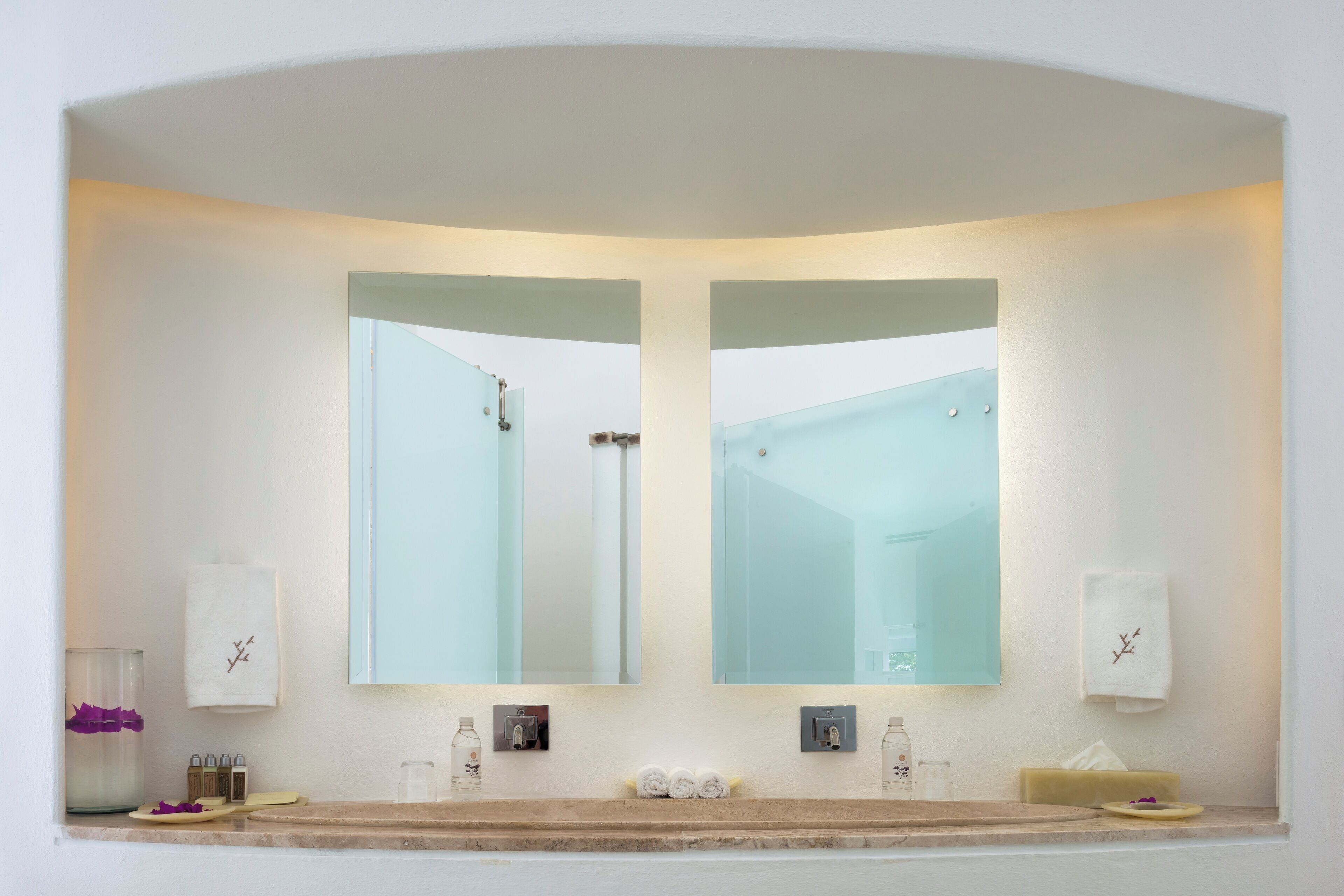 deluxe room, 1 bedroom, private pool, ocean view | bathroom | shower, rainfall showerhead, free toiletries, hair dryer