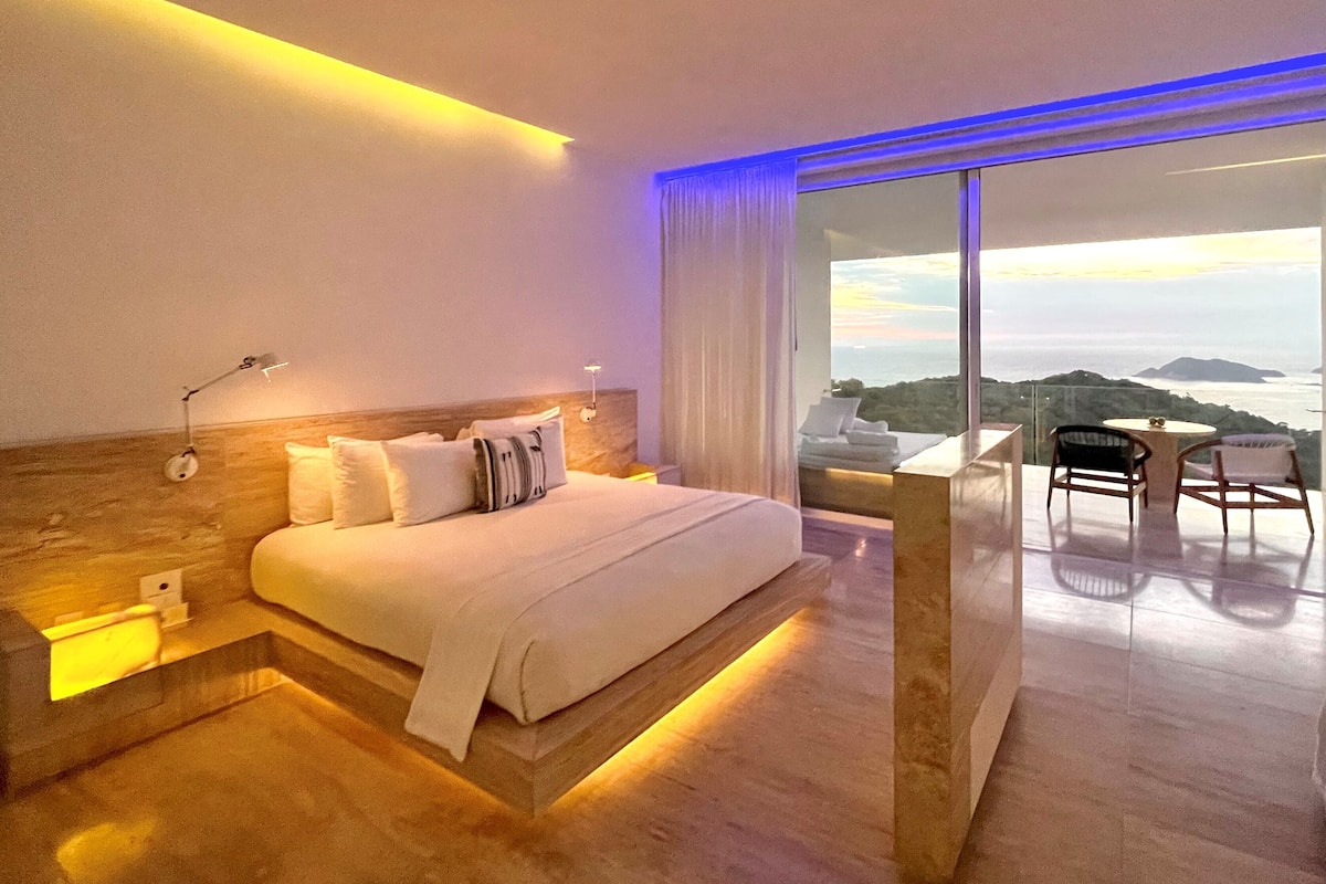 Chambre Standard, 1 trÚs grand lit, vue sur la mer | 1 chambre, literie de qualité, minibar, coffre-fort