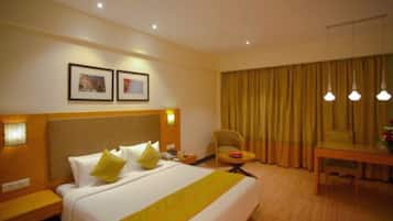 Premium bedding, down duvets, pillow-top beds, minibar