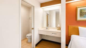 Free toiletries, hair dryer, towels