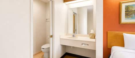 Free toiletries, hair dryer, towels