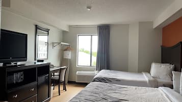 Deluxe Room, 2 Queen Beds, Non Smoking | Desk, blackout drapes, free cribs/infant beds, free WiFi