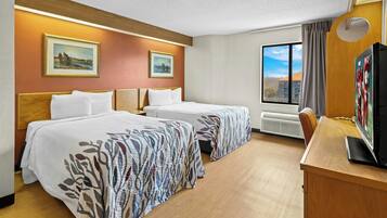 Desk, blackout drapes, free cribs/infant beds, free WiFi