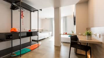 Ropa de cama hipoalergénica, cubrecamas y minibar