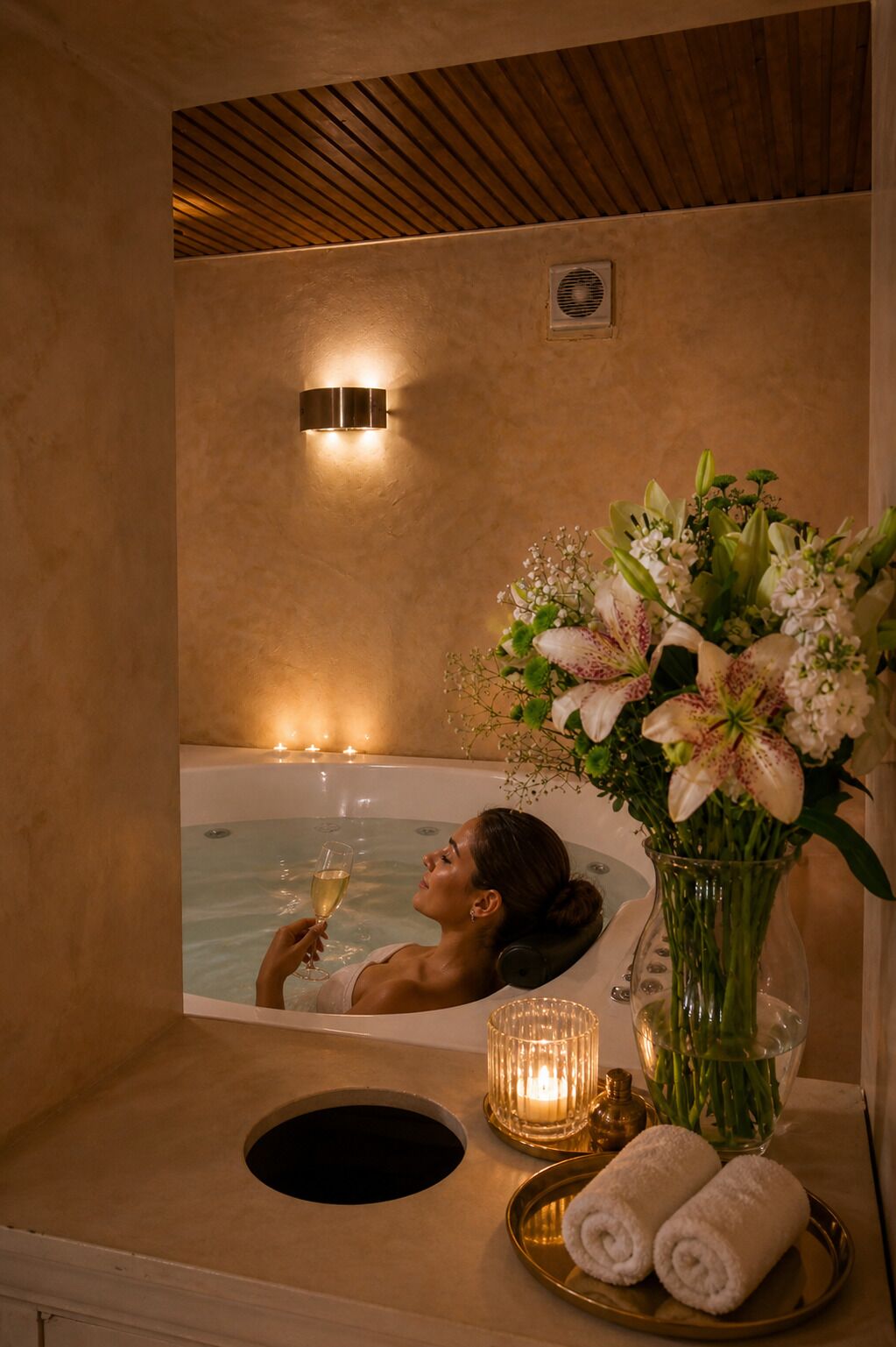 Bồn tắm spa trong nhà