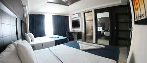 Standard Doble | Een kluis op de kamer, een bureau, geluiddichte muren, gratis wifi