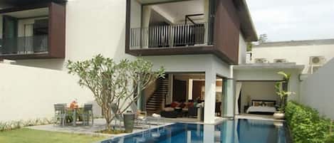 Vue depuis lâhĂ©bergement