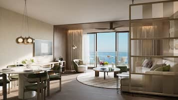 Suite Sea View (SVS) | Zona de estar | Una televisión de plasma