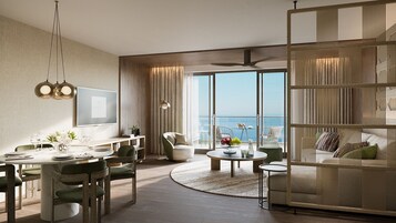 Suite Sea View (SVS) | Zona de estar | Una televisión de plasma