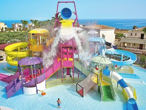 Indoor pool, 6 outdoor pools, pool umbrellas, pool loungers - Grecotel Marine Palace & Aqua Park (Mylopotamos)