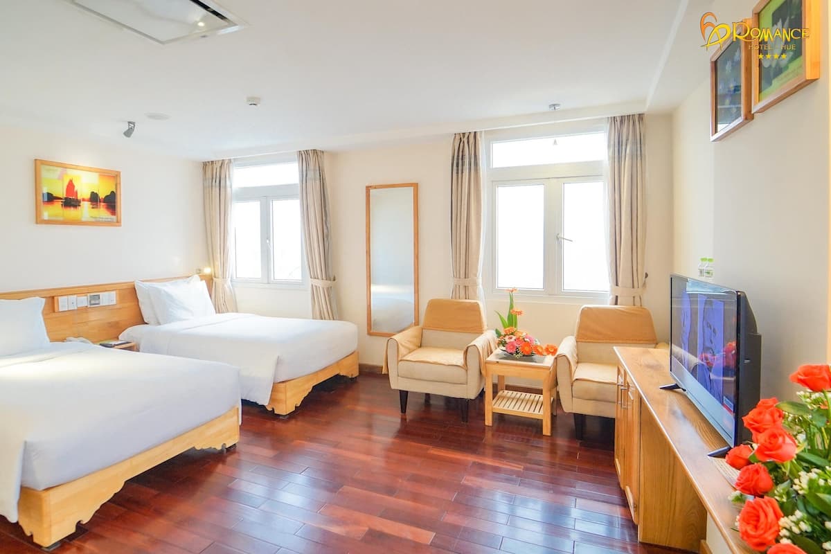 Deluxe kamer (Executive) | 1 slaapkamer, donzen dekbedden, een minibar, een kluis op de kamer