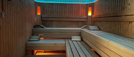 Sauna, hot stone massages, deep-tissue massages, Swedish massages