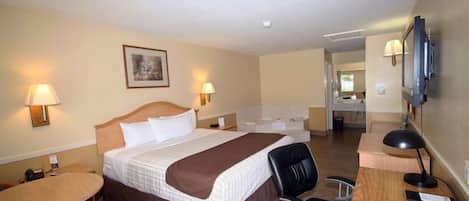 Chambre Standard, 1 trĂšs grand lit, non-fumeur, bain Ă remous