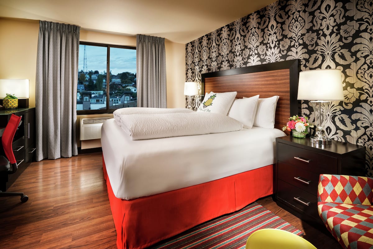 Premium bedding, down duvets, pillow-top beds, in-room safe
