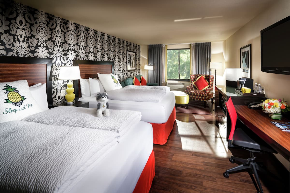 Premium bedding, down duvets, pillow-top beds, in-room safe