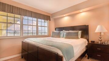 Apartment, 1 King Bed, Ocean View | Iron/ironing board, free WiFi, bed sheets, alarm clocks