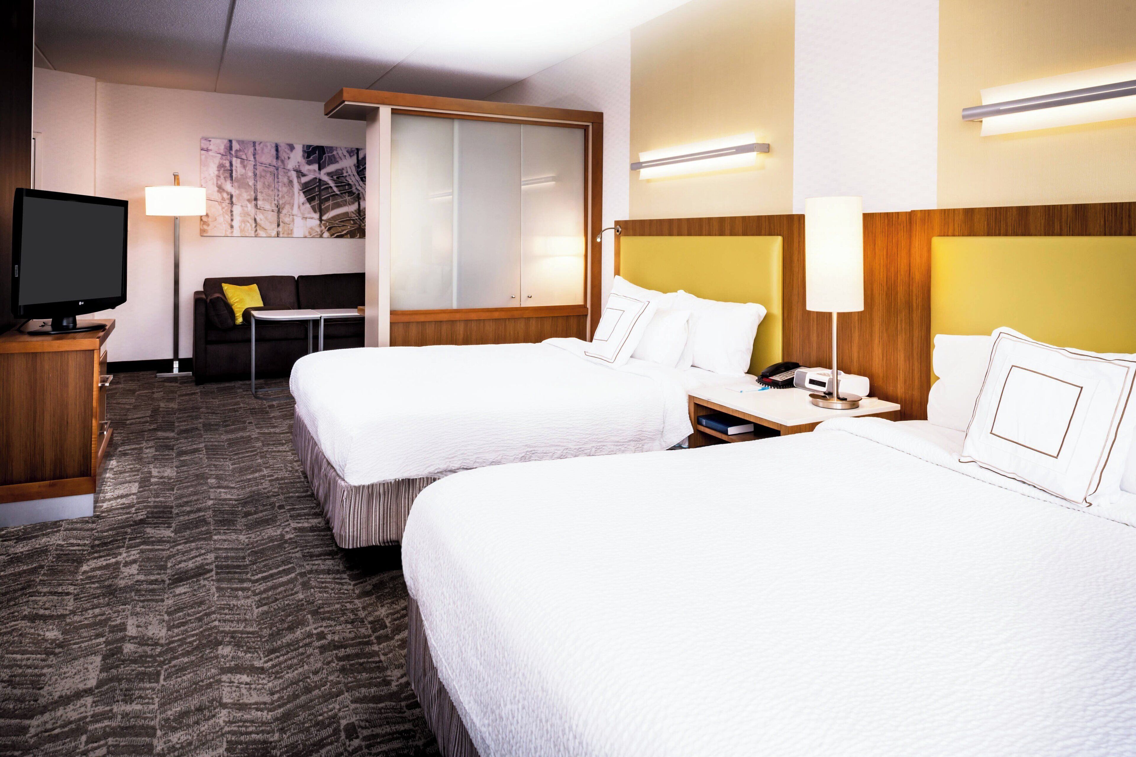 1 bedroom, premium bedding, down duvets, desk