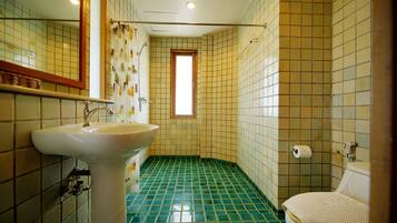 Superior Room | Bathroom | Shower, hair dryer, bathrobes, slippers