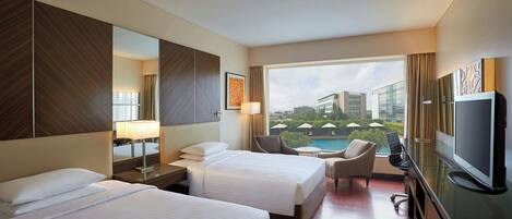 Outdoor pool, open 6:30 AM to 10:00 PM, pool umbrellas, sun loungers