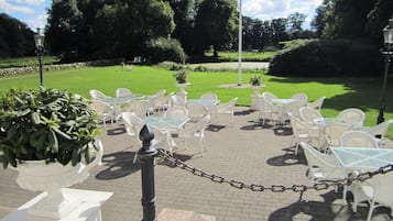 Outdoor banquet area