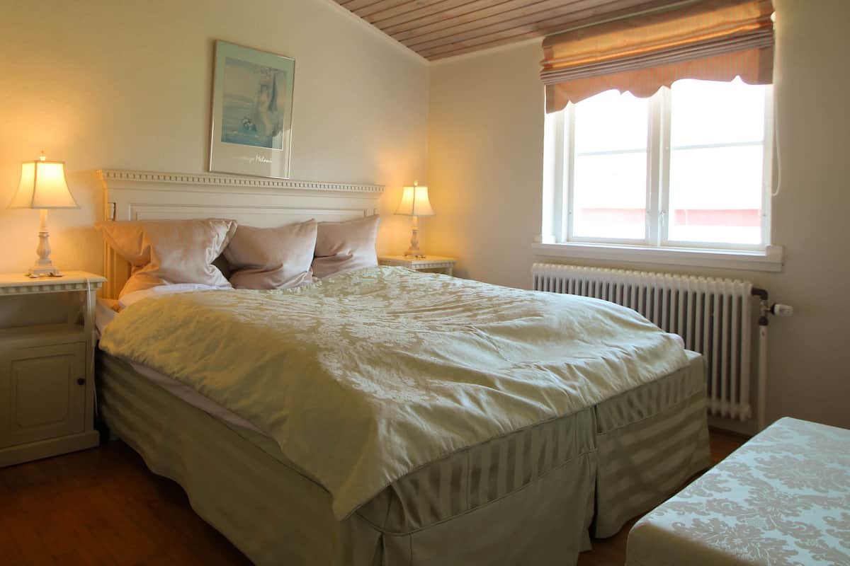 double room, annex building | frette italian sheets, premium bedding, desk, laptop workspace