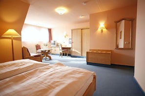 Minibar, in-room safe, desk, cots/infant beds