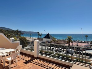 Panoramic Apartment, 2 Bedrooms, Terrace, Ocean View | Terrace/patio - HC Burriana Playa - Apartamentos Turísticos (Nerja)