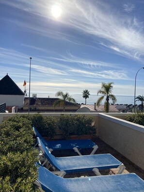 全景公寓, 2 间卧室, 露台, 海洋景观 | 露台