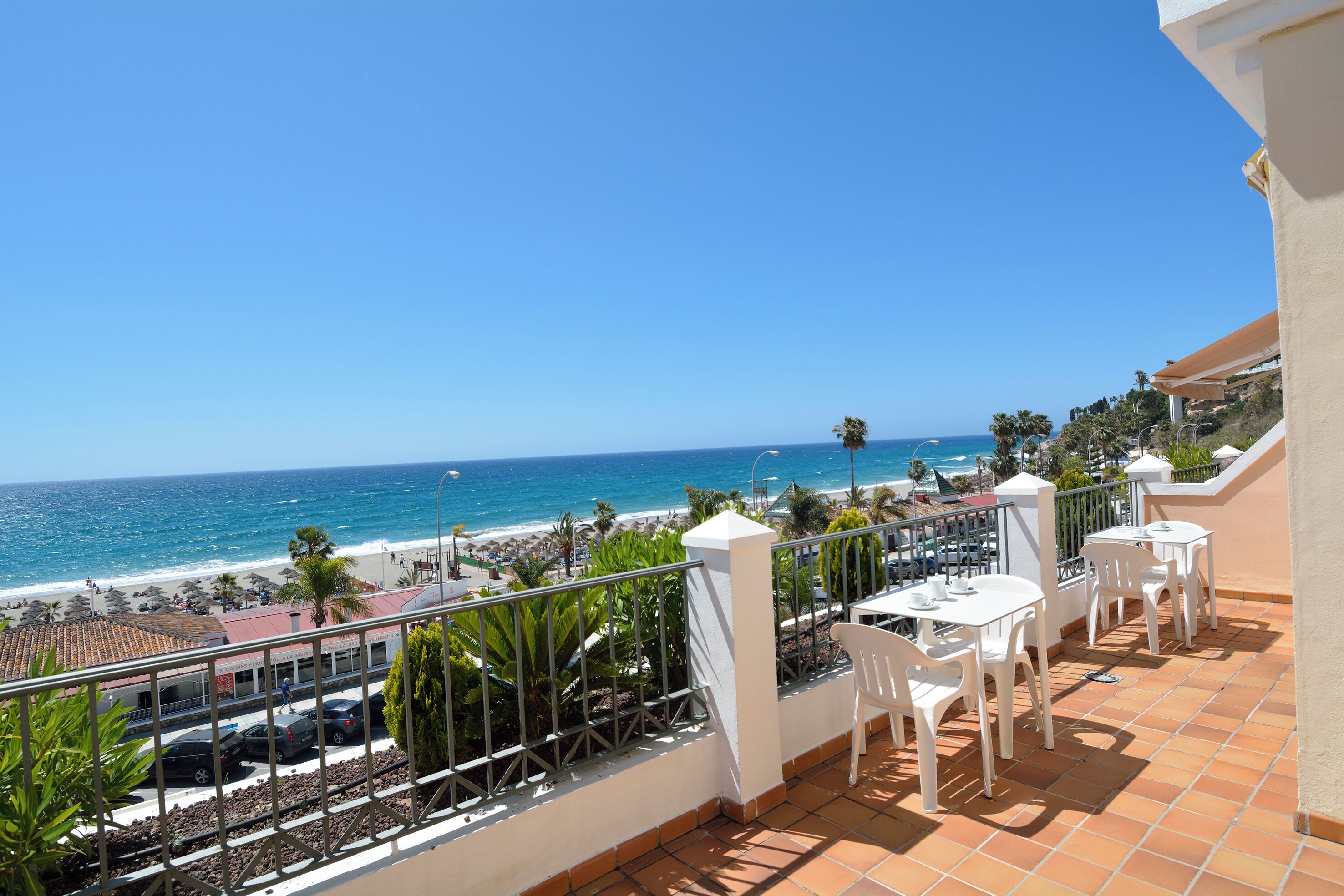 Appartement Deluxe, 2 chambres, vue mer | Terrasse/Patio