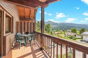 Panoramic-Apartment, 2 Schlafzimmer, Balkon, Talblick (South, 6 people) | Terrasse/Patio
