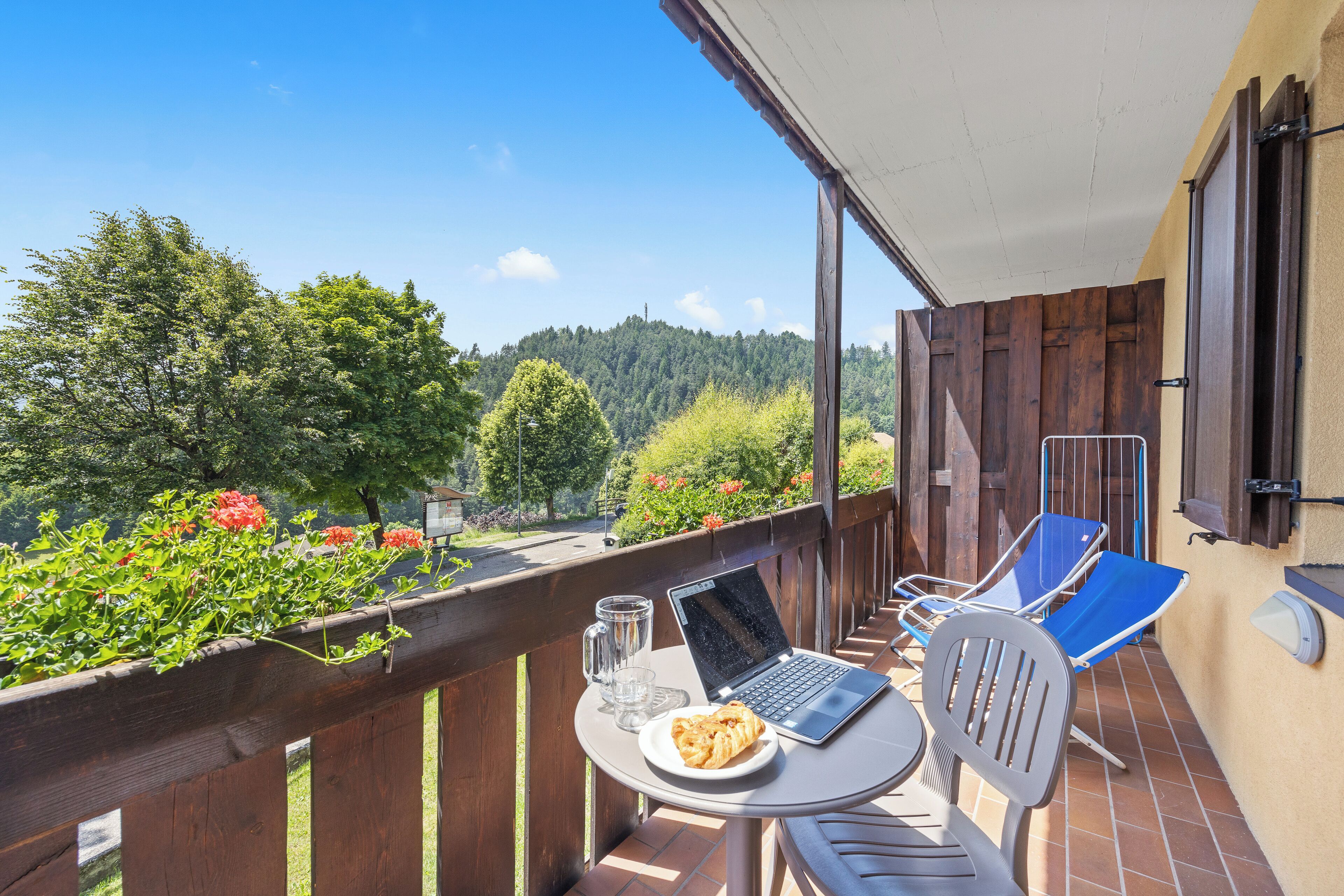 Panorama studio, 1 tweepersoonsbed, balkon, uitzicht op vallei (2 pax) | Balkon