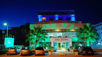 Front of property – evening/night