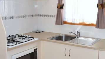 Chalet, 2 chambres, coin cuisine | Coin cuisine privé