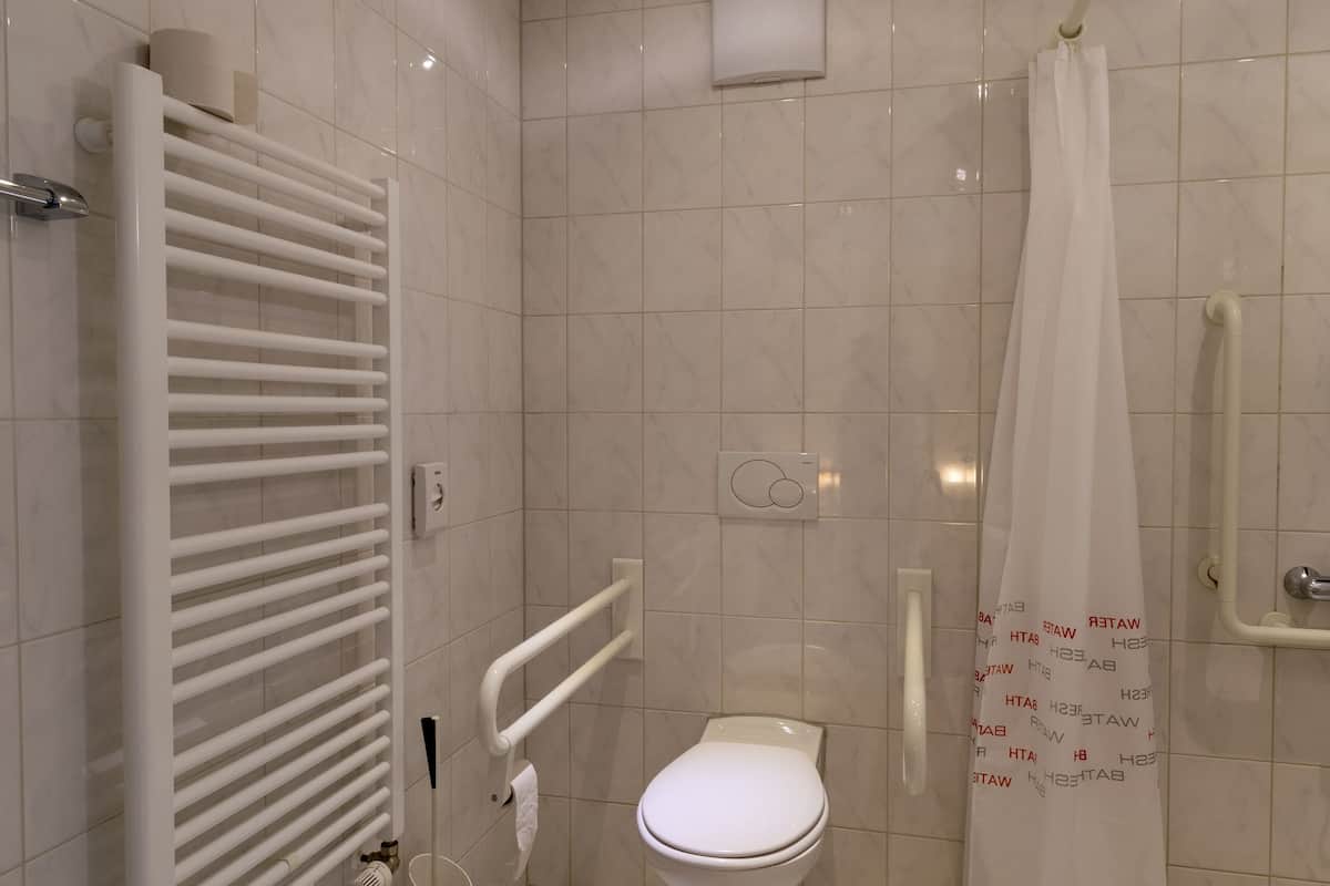 standard triple room | bathroom | shower, towels