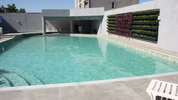 2 outdoor pools, pool umbrellas, sun loungers