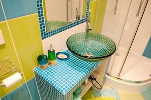 Studio, Kitchenette (Acquamarine) | Bathroom