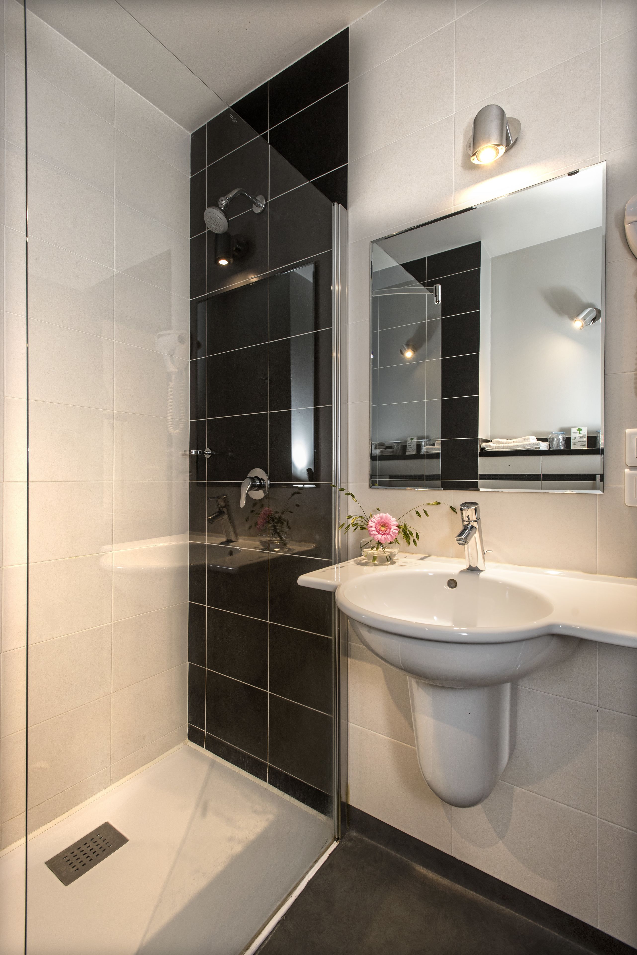 free toiletries, hair dryer, towels