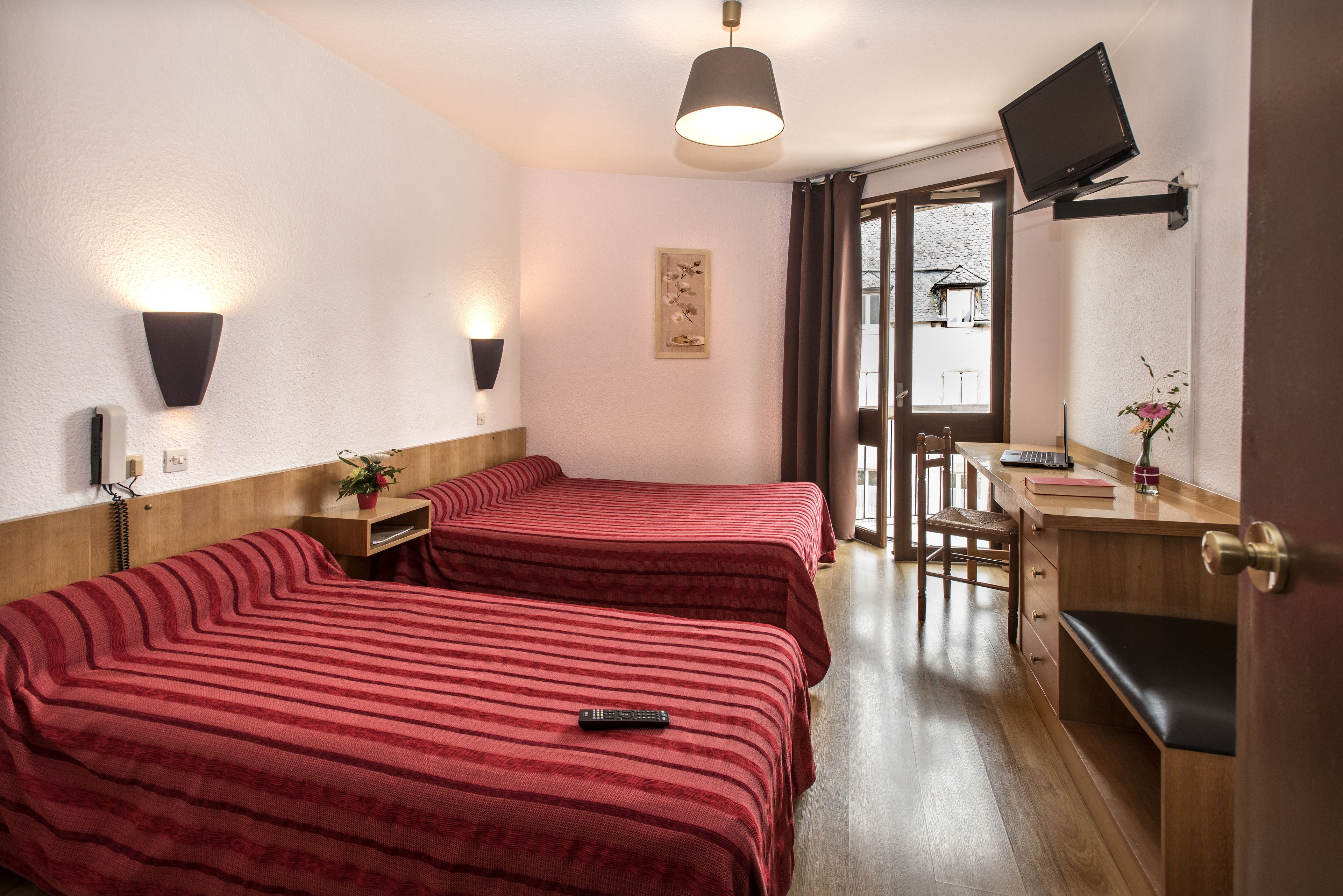 double room | desk, blackout curtains, soundproofing, iron/ironing board