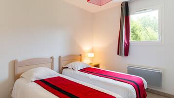 1 bedroom, blackout curtains, iron/ironing board, cots/infant beds